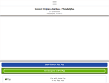 Tablet Screenshot of goldenempressgarden.com